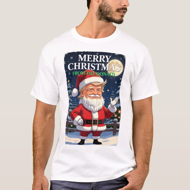 Merry Christmas From Trump T-Shirt (Vorderseite)