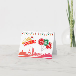 Merry Christmas from Vegas Cards Dankeskarte