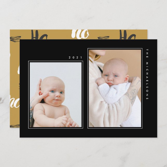 MERRY CHRISTMAS Fügen Sie Ihr Foto hinzu (Vorne/Hinten)