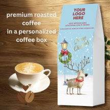 Merry Christmas Fun Reindeer Logo Promotional