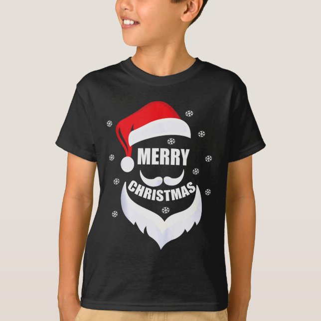 Merry Christmas -fun Santa Claus Father Xmas Boy G T-Shirt (Vorderseite)