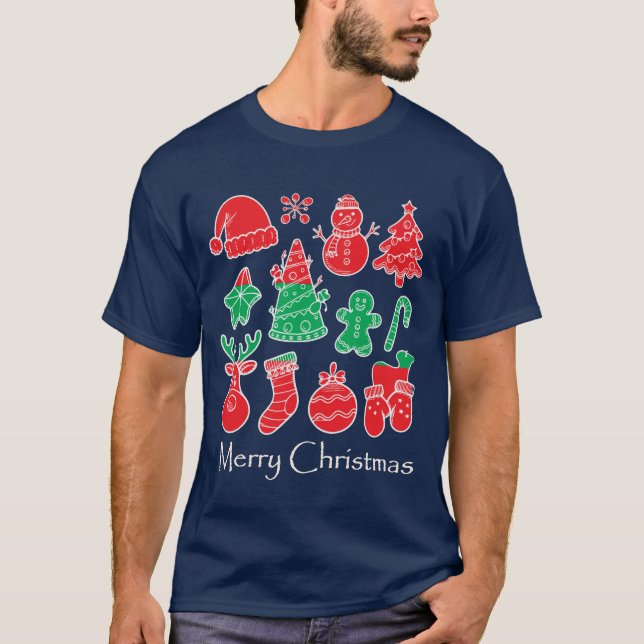 Merry Christmas Funny Holiday T-shirt (Vorderseite)
