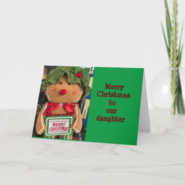 MERRY CHRISTMAS FÜR SIE *BABY DAUGHTER* KARTE (Vorderseite)