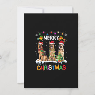 Merry Christmas German Shepherd Santa Christmas Tr Einladung