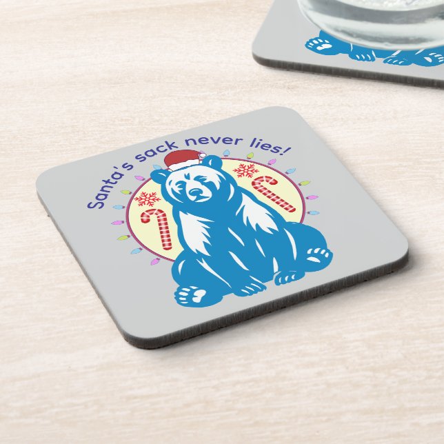 Merry Christmas Getränkeuntersetzer (Linke Seite)