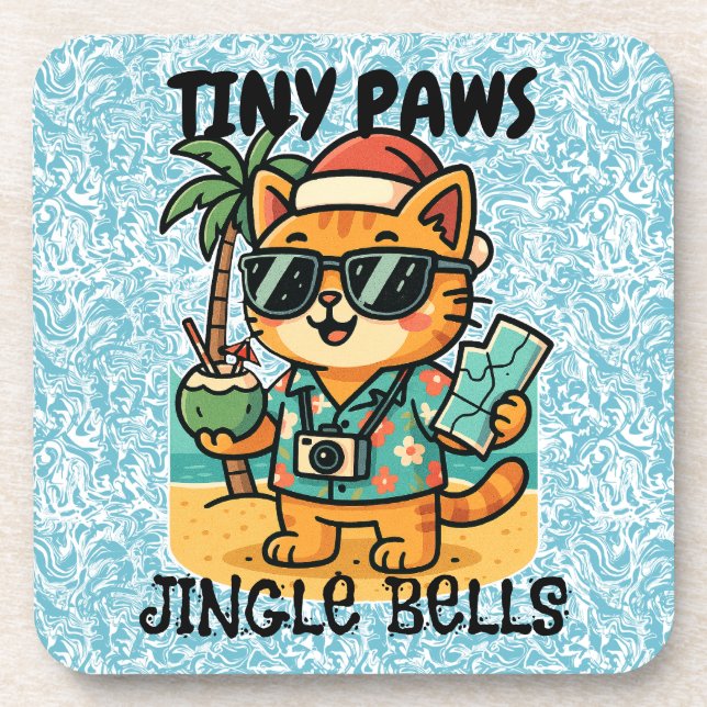 Merry Christmas Getränkeuntersetzer (Vorderseite)