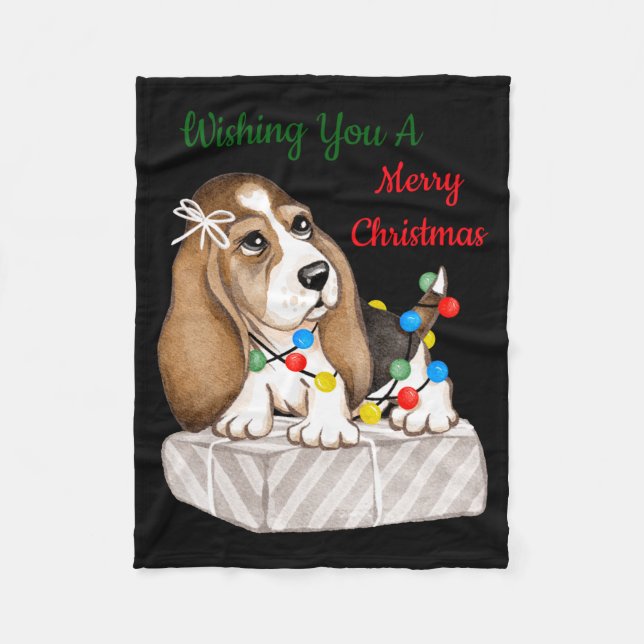 Merry Christmas Girls  Fleecedecke (Vorderseite)