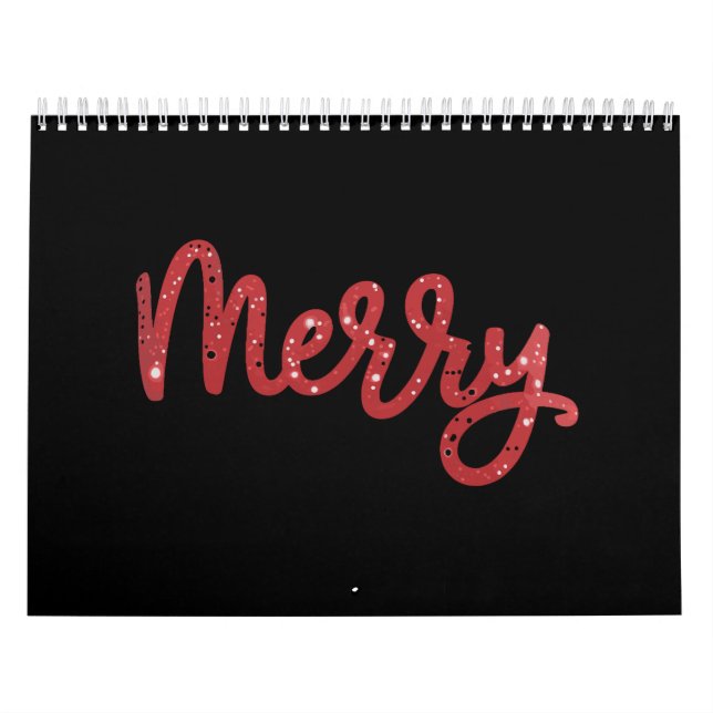 Merry Christmas Glitter Holiday  Kalender (Titelbild)