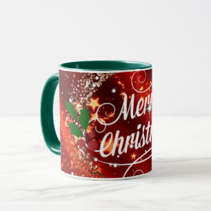 Merry Christmas, Glitter und Sparkle Tasse