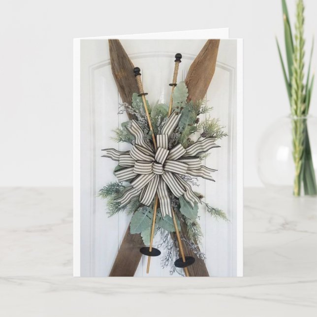 **MERRY CHRISTMAS** **GLÜCKLICH NEUES JAHR** FEIERTAGSKARTE (Vorderseite)