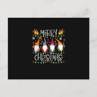 Merry Christmas Gnome Matching Family Party Pajama Postkarte