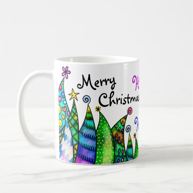 Merry Christmas Gnomes Mug Kaffeetasse (Links)