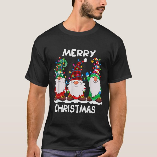 Merry Christmas Gnomes Xmas Family Men Women  T-Shirt (Vorderseite)