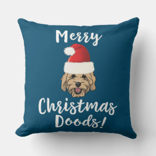 Merry Christmas Goldendoodle Funny Golden Doodle Kissen