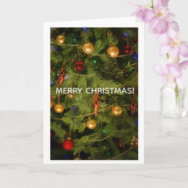 Merry Christmas Greeting Card Karte (Orchidee)