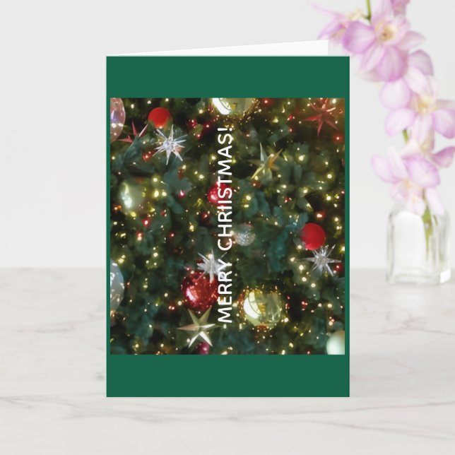 Merry Christmas Greeting Card Karte (Orchidee)