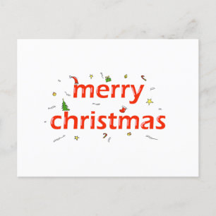 MERRY CHRISTMAS GREETING CARD POSTKARTE