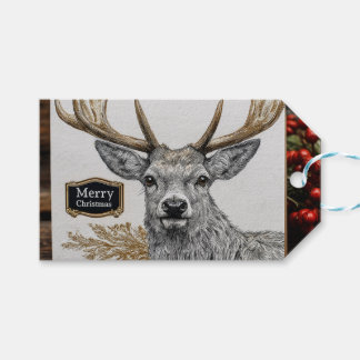 Merry Christmas greeting Geschenkanhänger