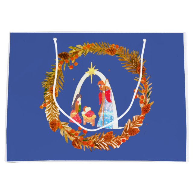 Merry Christmas! Große Geschenktüte (Vorderseite)