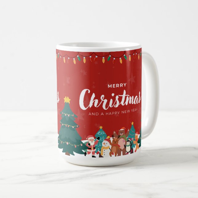 🎄 Merry Christmas & Happy New Year – A Magical Wi Kaffeetasse (VorderseiteRechts)
