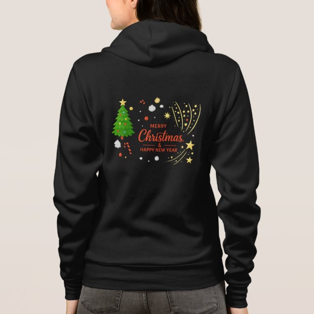 Merry Christmas & Happy New Year | Festive Holiday Hoodie (Rückseite)