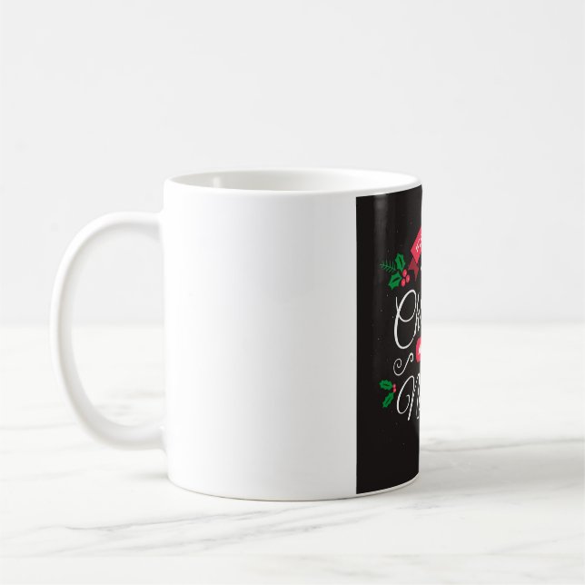 Merry Christmas & Happy New Year Kaffeetasse (Links)