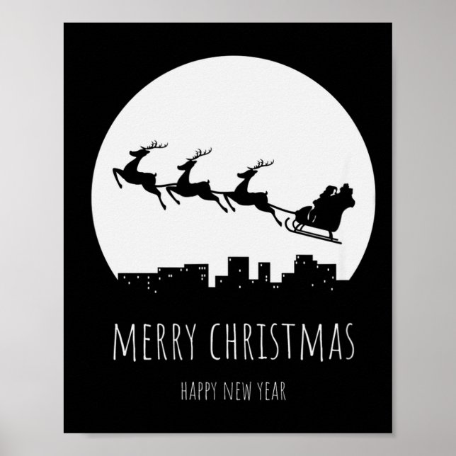 Merry Christmas Happy New Year  Poster (Vorne)