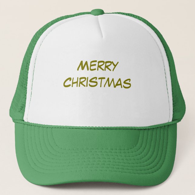 Merry Christmas Hat Truckerkappe (Vorderseite)