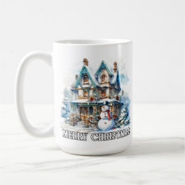 Merry Christmas Holiday Wintertime Snowman Kaffeetasse