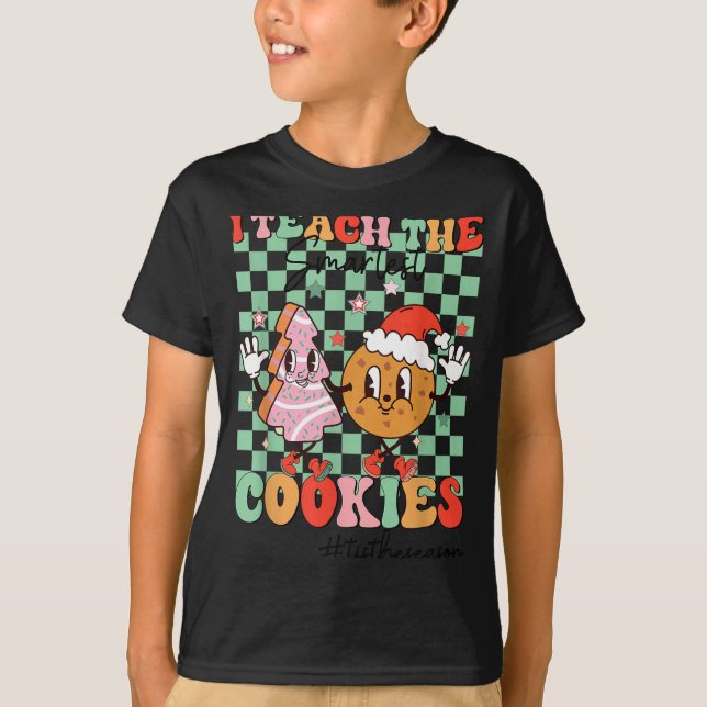 Merry Christmas I Teach The Smartest Cookies Teach T-Shirt (Vorderseite)