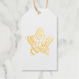 Merry Christmas in 8 langs and Happy Holiday Geschenkanhänger