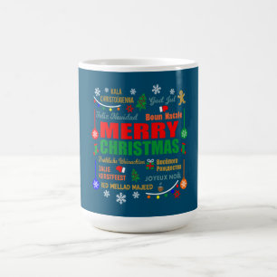 Merry Christmas In Different Languages Xmas Kaffeetasse