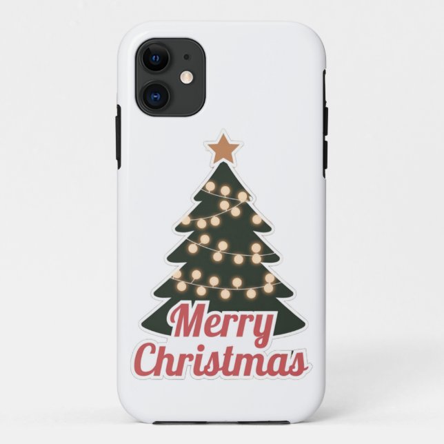Merry Christmas iPhone 11 Fall: Festive neues Mode Case-Mate iPhone Hülle (Rückseite)