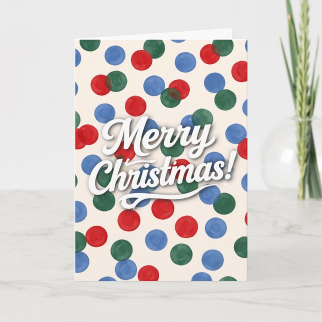 Merry Christmas Karte (Vorderseite)