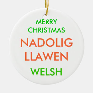 MERRY CHRISTMAS, KERAMIKORNAMENT