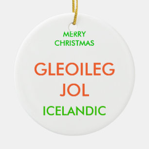 MERRY CHRISTMAS, KERAMIKORNAMENT