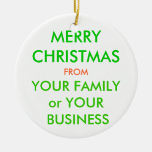 MERRY CHRISTMAS, KERAMIKORNAMENT