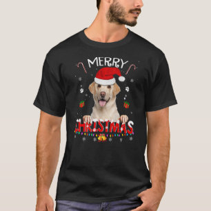 Merry Christmas Labrador Retriever Dog Weihnachtsm T-Shirt