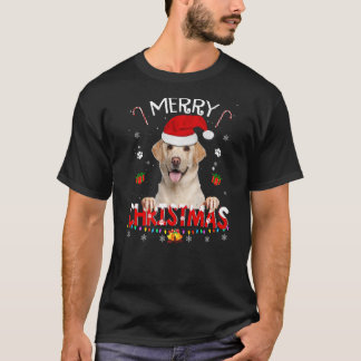 Merry Christmas Labrador Retriever Dog Weihnachtsm T-Shirt