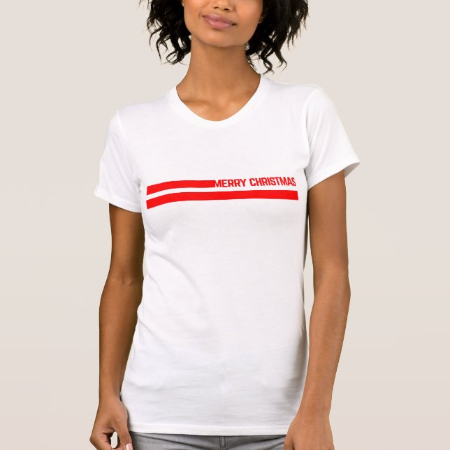 merry christmas lines T-Shirt (Vorderseite)