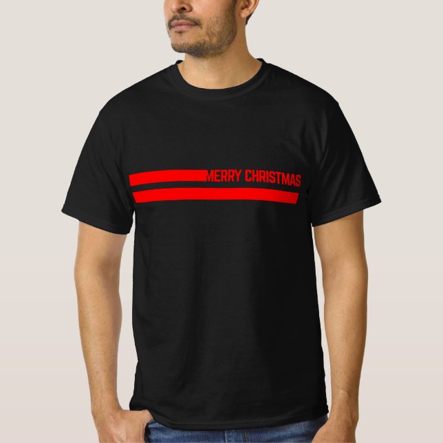 merry christmas lines T-Shirt (Vorderseite)
