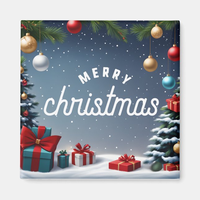 MERRY CHRISTMAS MAGNET (Vorne)