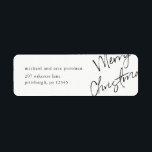 Merry Christmas Mailing Label<br><div class="desc">Merry Christmas Mailing Label</div>