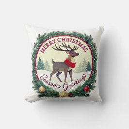 Merry Christmas –Majestic Winter Reindeer 🦌 Kissen