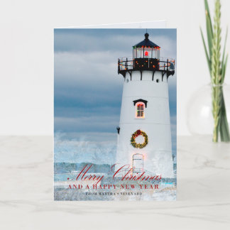 Merry Christmas Martha's Vineyard Card Feiertagskarte