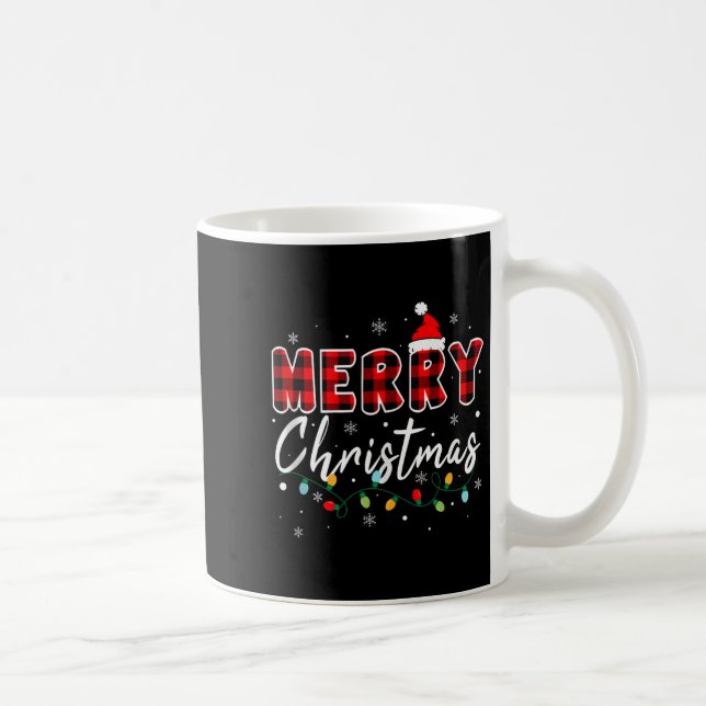 Merry Christmas Matching Family Pajamas Santa Holi Kaffeetasse (Rechts)