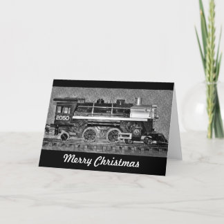 Merry Christmas Model Train Card Feiertagskarte