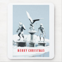 Merry Christmas. Monster ice sculptures