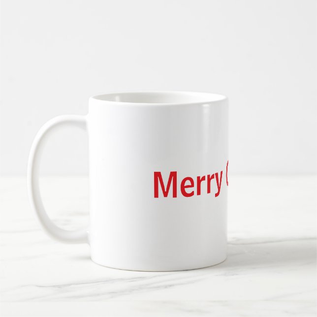 Merry Christmas mug Kaffeetasse (Links)