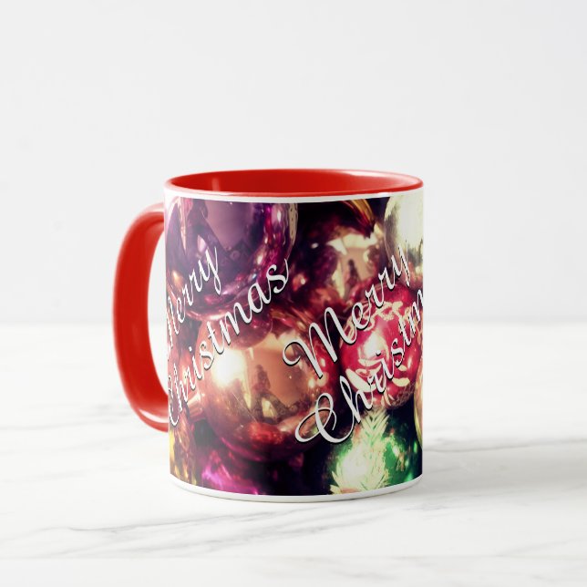 "Merry Christmas" Mug Tasse (Vorderseite Links)